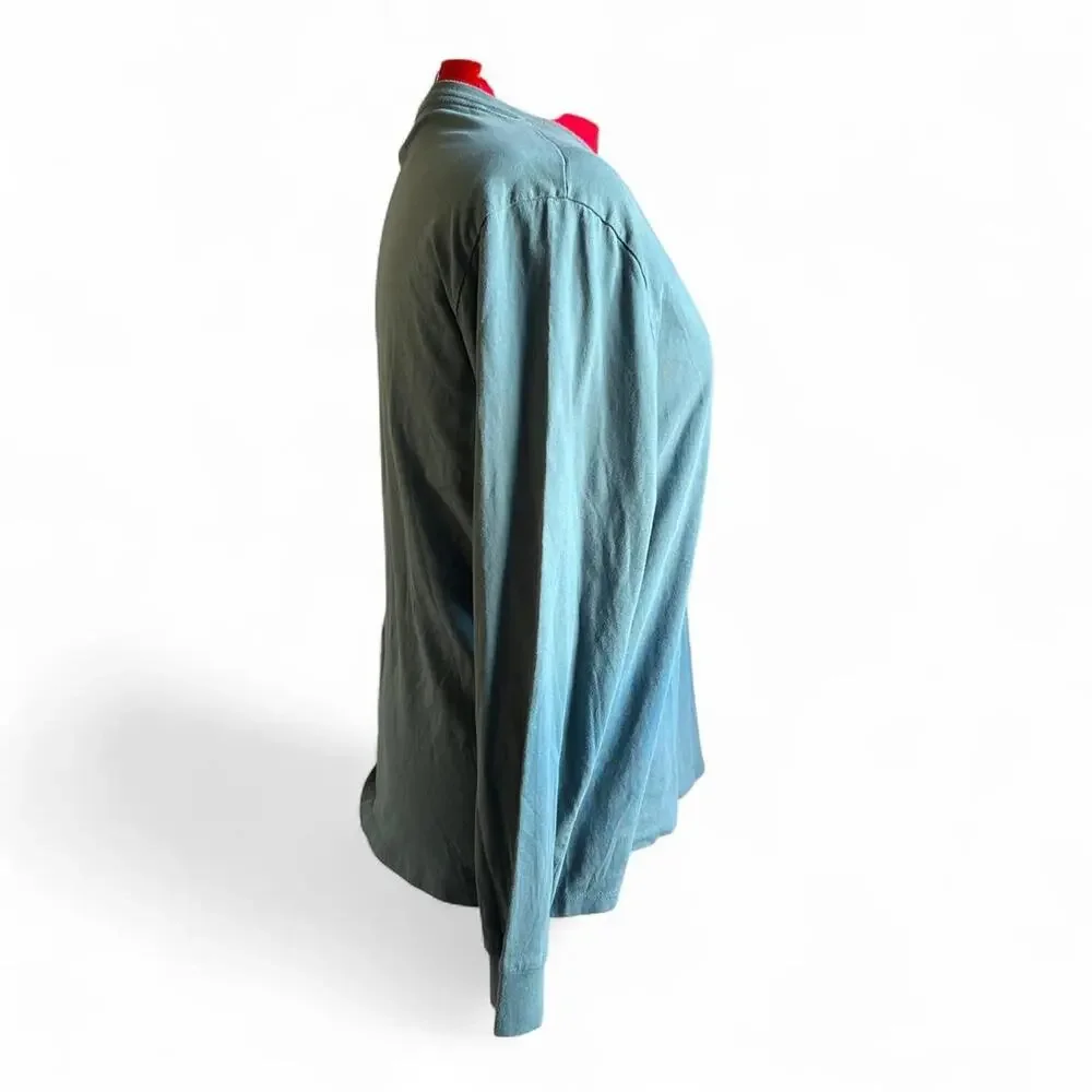 Everlane Men's Blue Organic Cotton Pocket‎ Long Sleeves Shirt - Picture 3 of 7